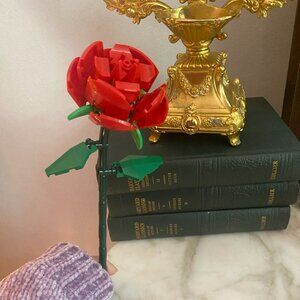 Lego Red Rose Faux Flower Not Assembled